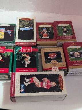 9 Hallmark Keepsake Ornaments